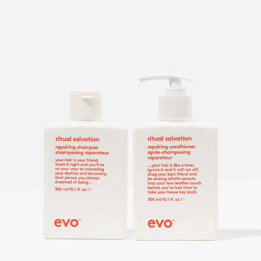 EVO Ritual Salvation Repairing Duo Bundle - Professional Shampoo and Conditioner Set
