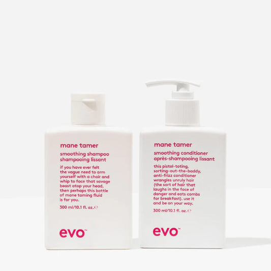 EVO Mane Tamer Smoothing Duo Bundle - Professional Hair Care Set
