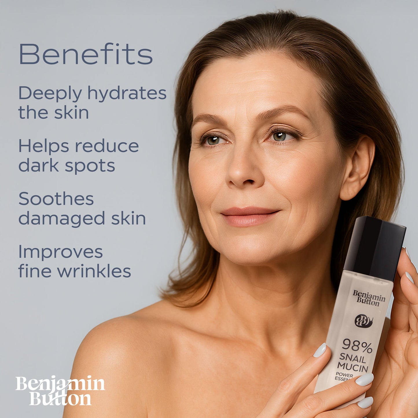 Benjamin Button 98% Snail Mucin Hydrating Face Serum 100ml