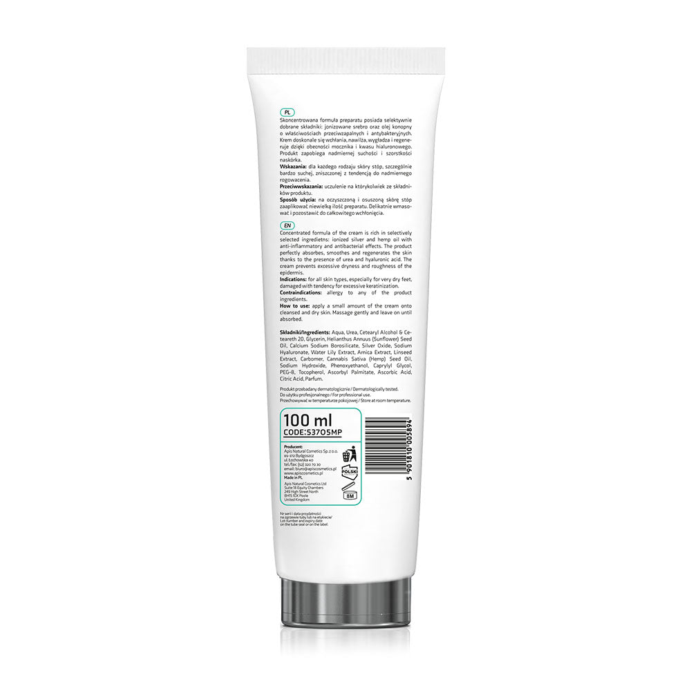 Apis API-PODO Regenerating & Moisturising Foot Cream | 20% Urea & Ionised Silver | 100ml