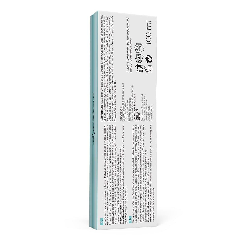 Apis Optima Apident Toothpaste with Dead Sea Minerals & Fresh Mint | 100ml