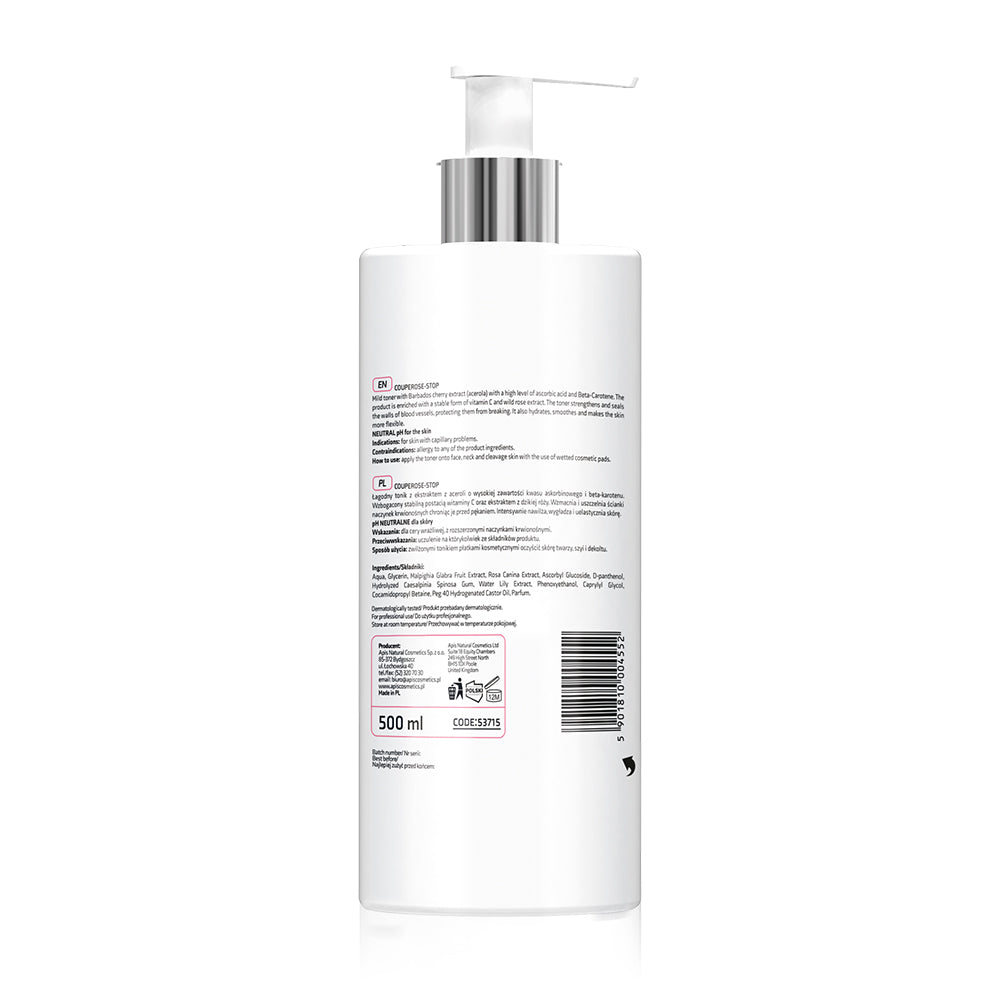 Apis Couperose-Stop Barbados Cherry Toner | Acerola & Vitamin C | 500ml