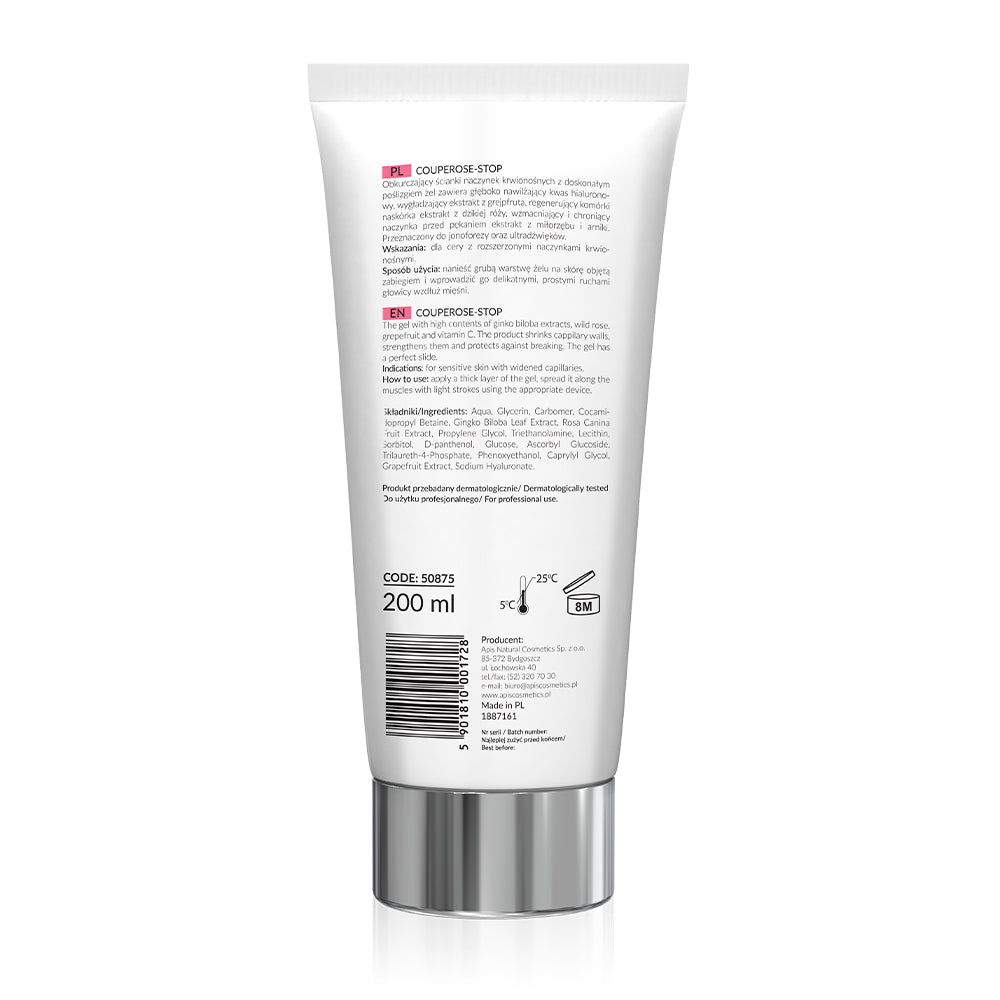 Apis Couperose-Stop Ultrasound Gel | Sensitive & Capillary-Prone Skin | 200ml