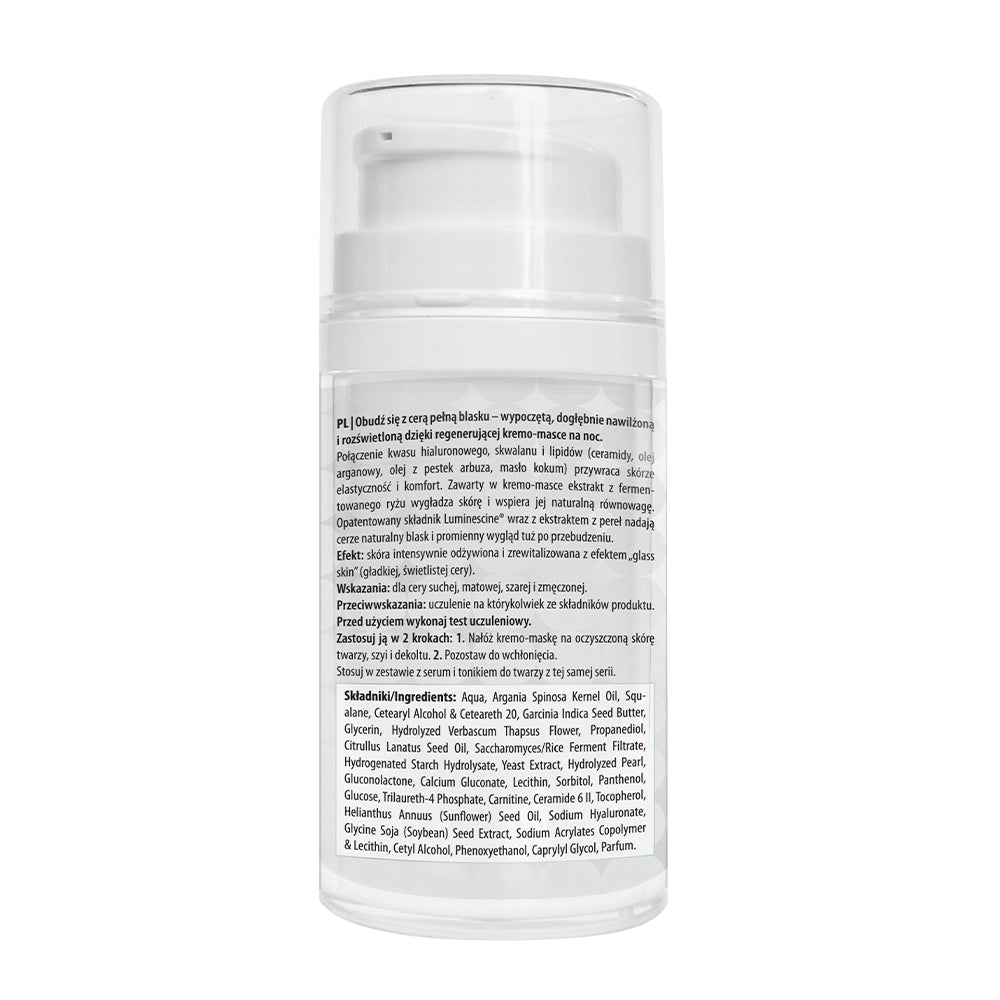 Apis Crystal Skin Night Cream-Mask | Glass Skin Effect | 50ml