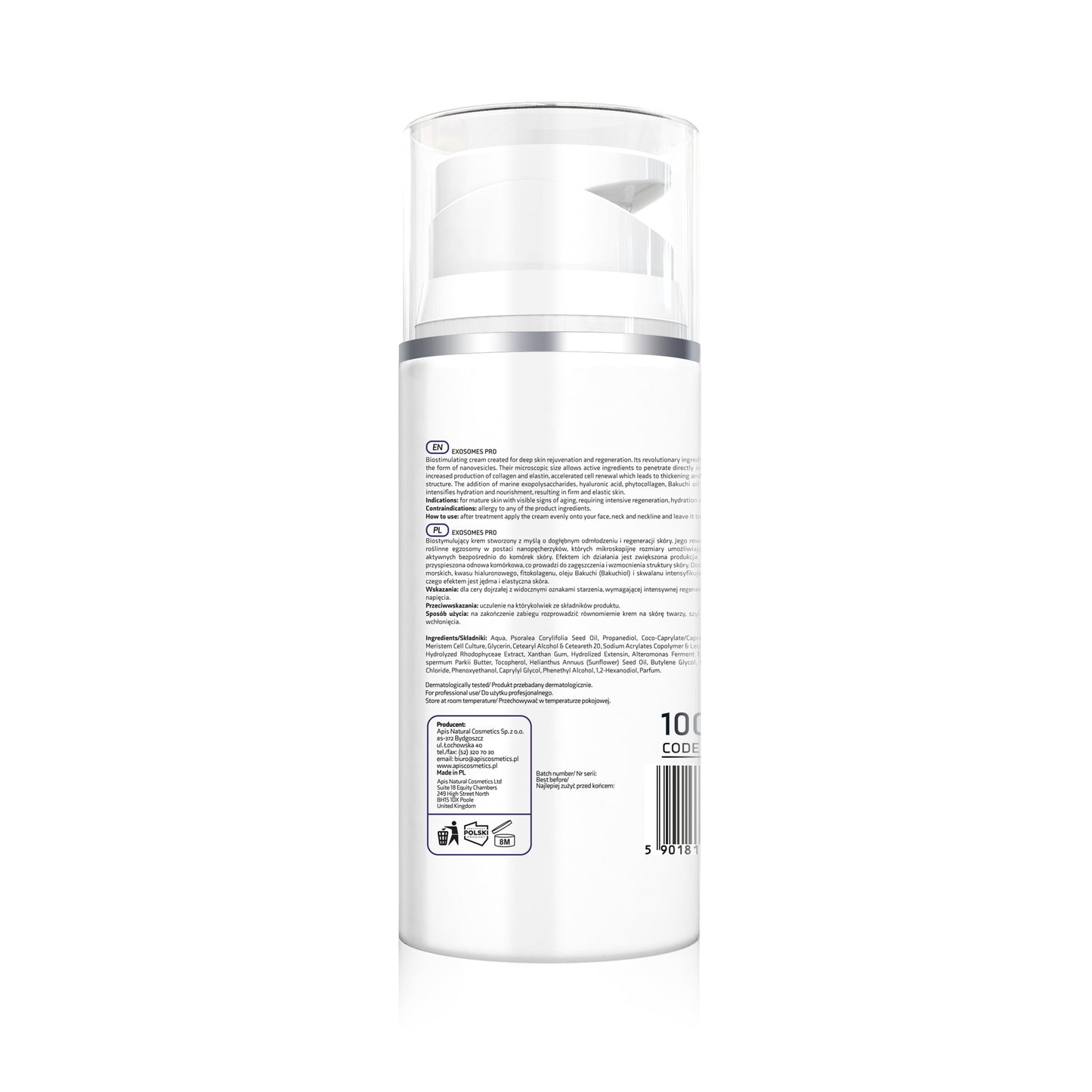 Apis EXOSOMES PRO Biostimulating Cream | Plant Exosomes | 100ml