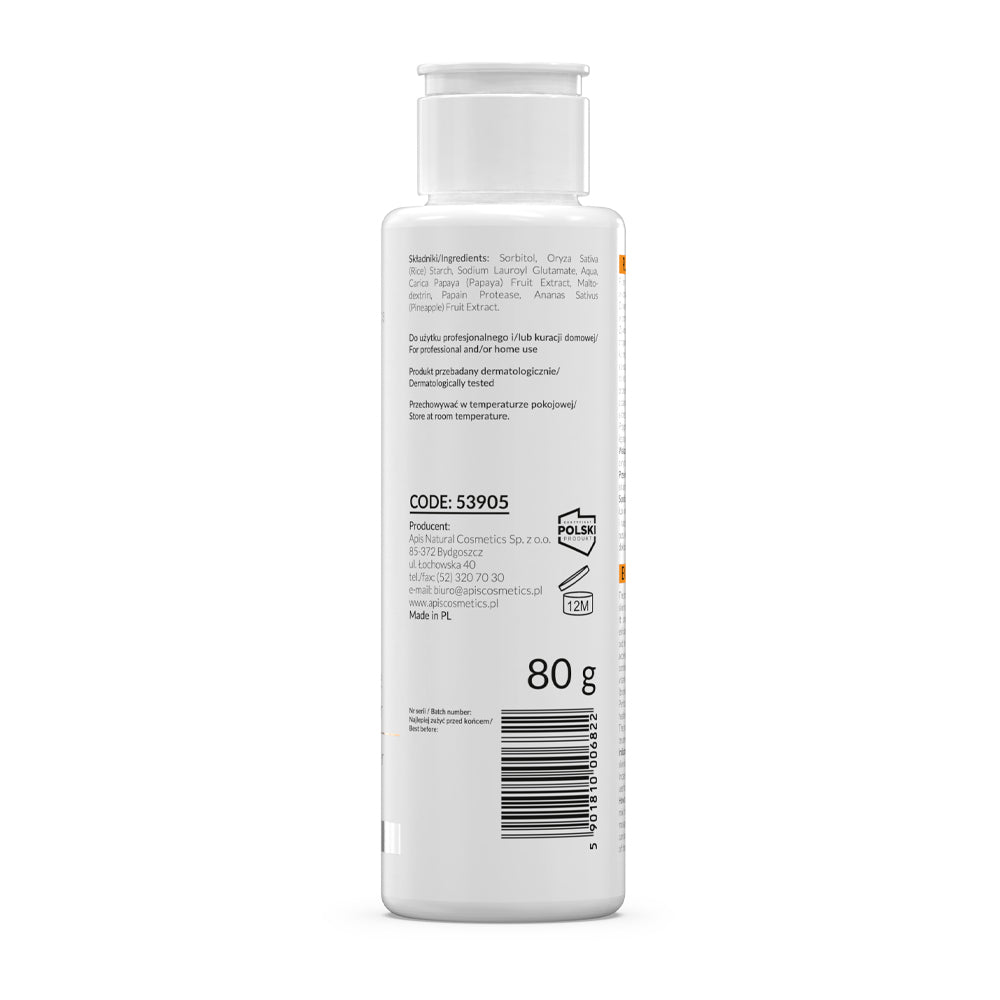 Apis Enzymatic Cleansing Powder | Gentle Exfoliation | 80g