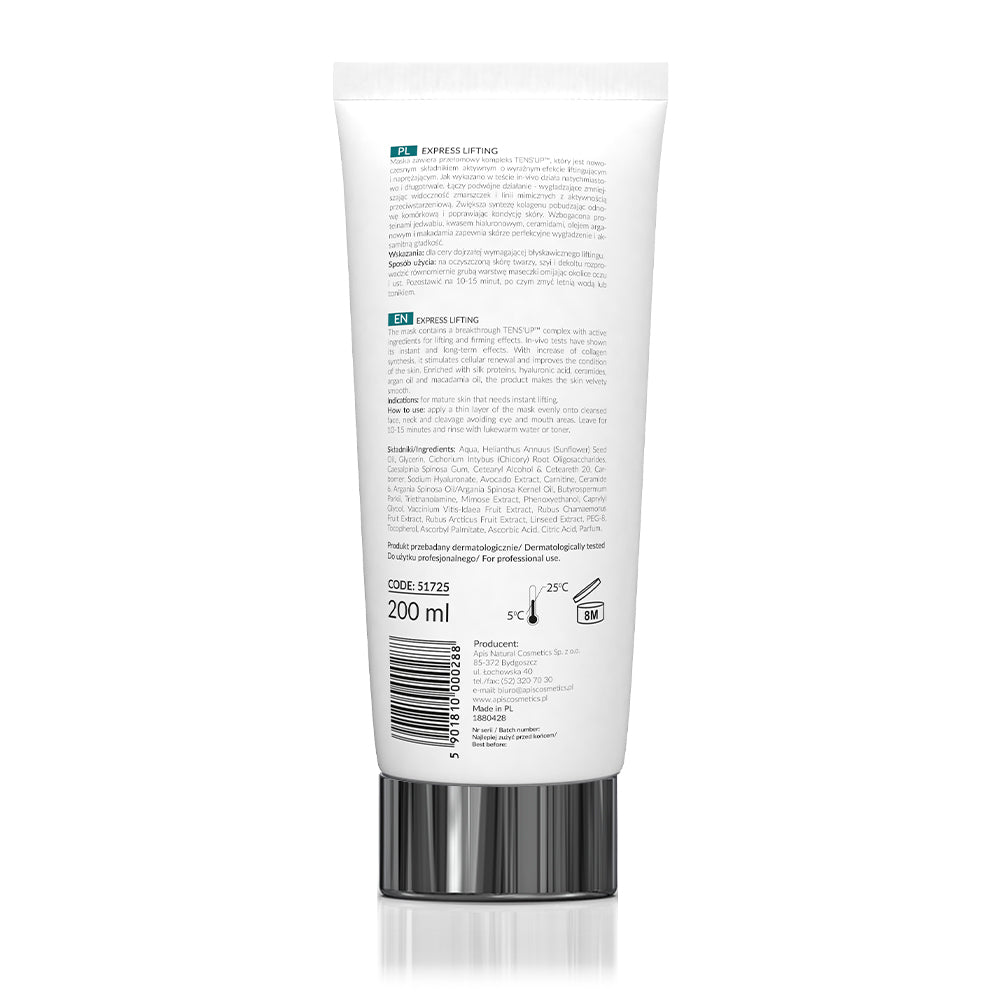 Apis Express Lifting Cream Face Mask | Tens'Up Complex | 200ml