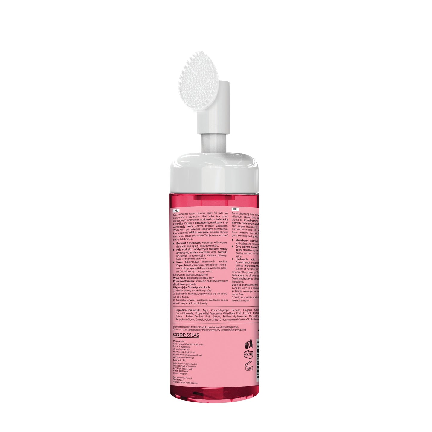 Apis Home Terapis Strawberry Facial Cleansing Foam | 150ml