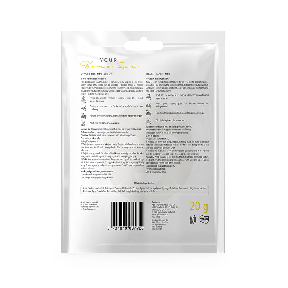 Apis Illuminating & Firming Sheet Mask | 20g