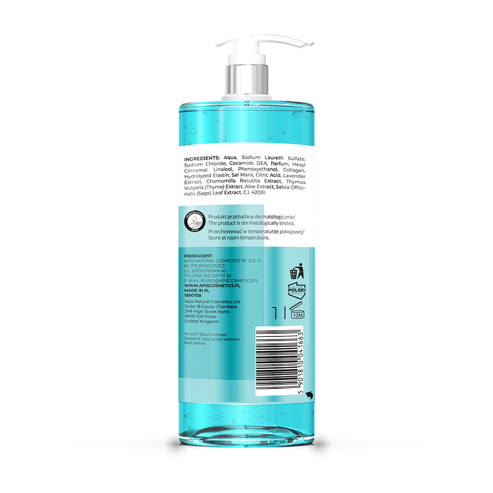Apis Optima Bath & Shower Gel with Dead Sea Minerals | 1L