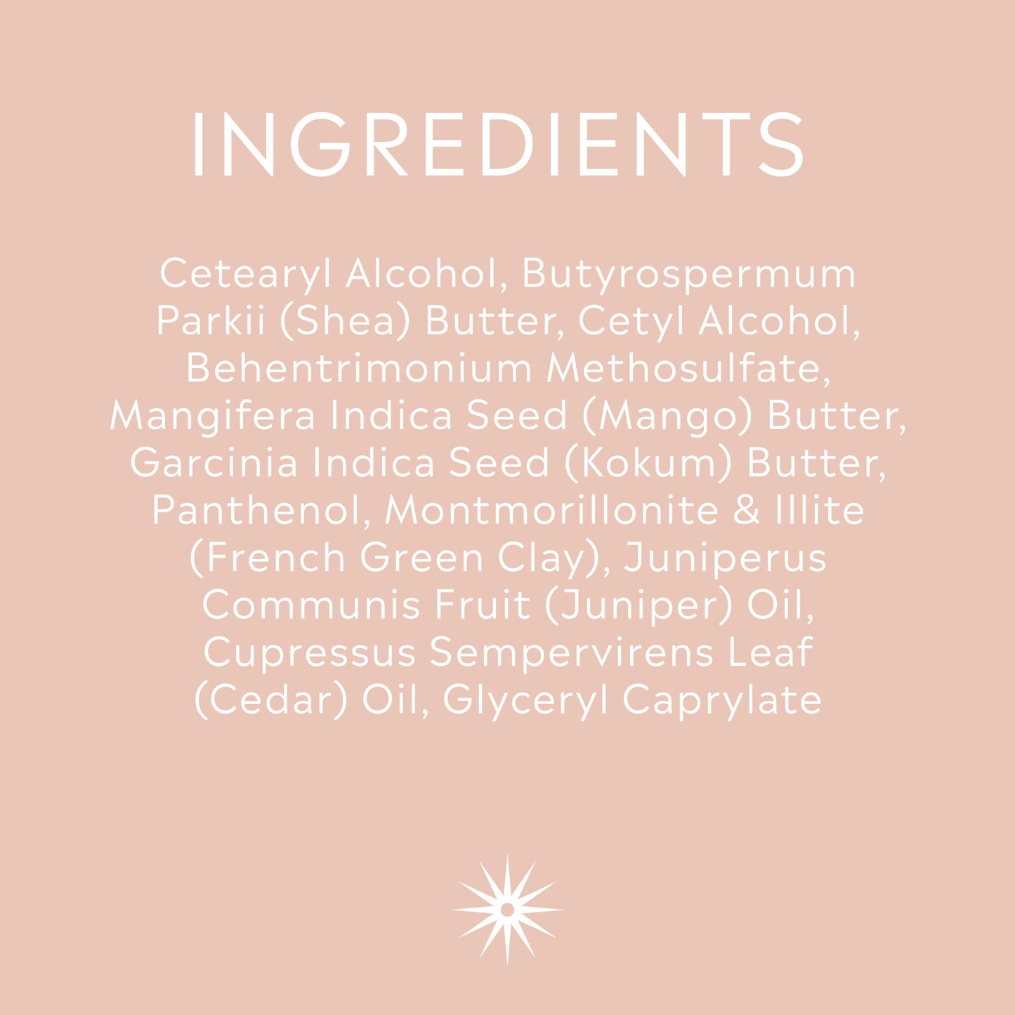 Full ingredients list for Salt + Steam Get Fresh Conditioner Bar