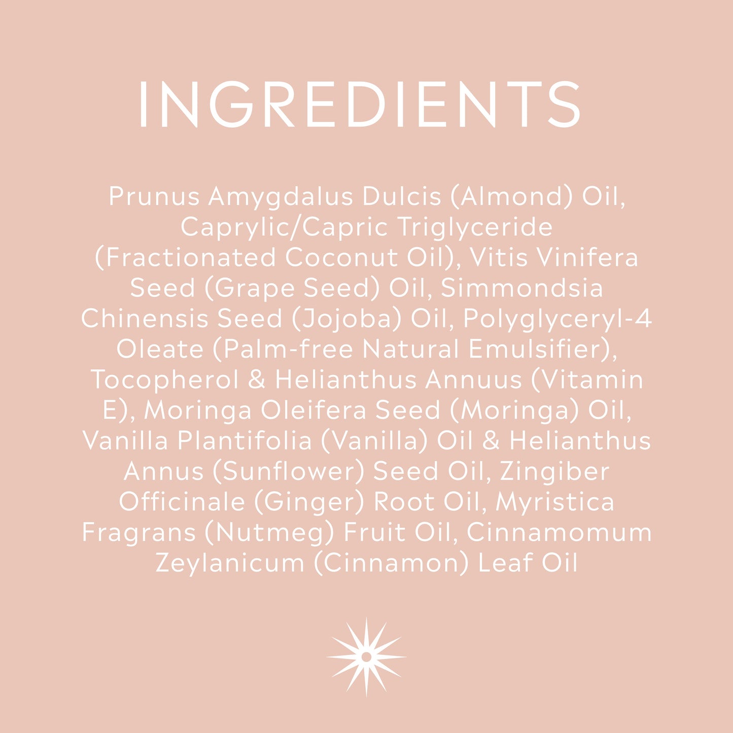 Full ingredients list for Salt + Steam Love Potion bath oil