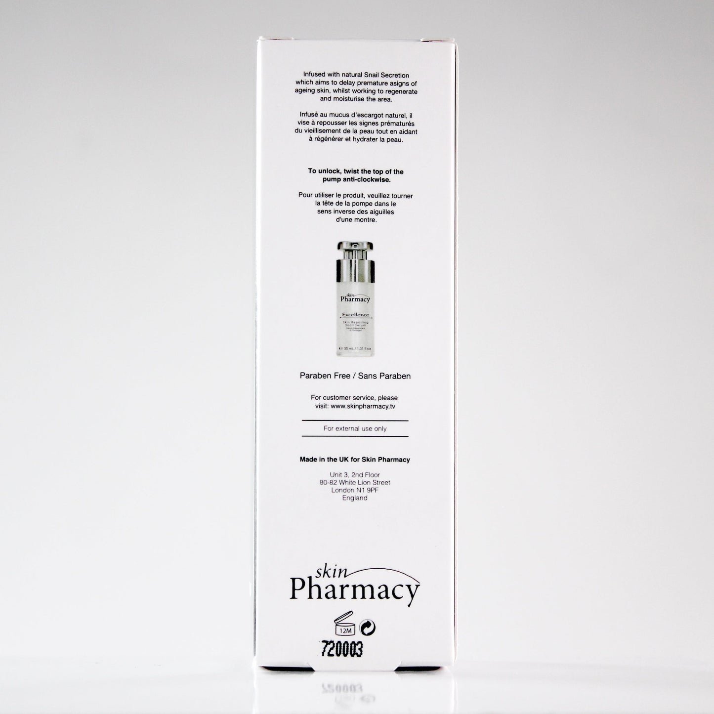 skinChemists Excellence Skin Repairing Snail Serum 30ml