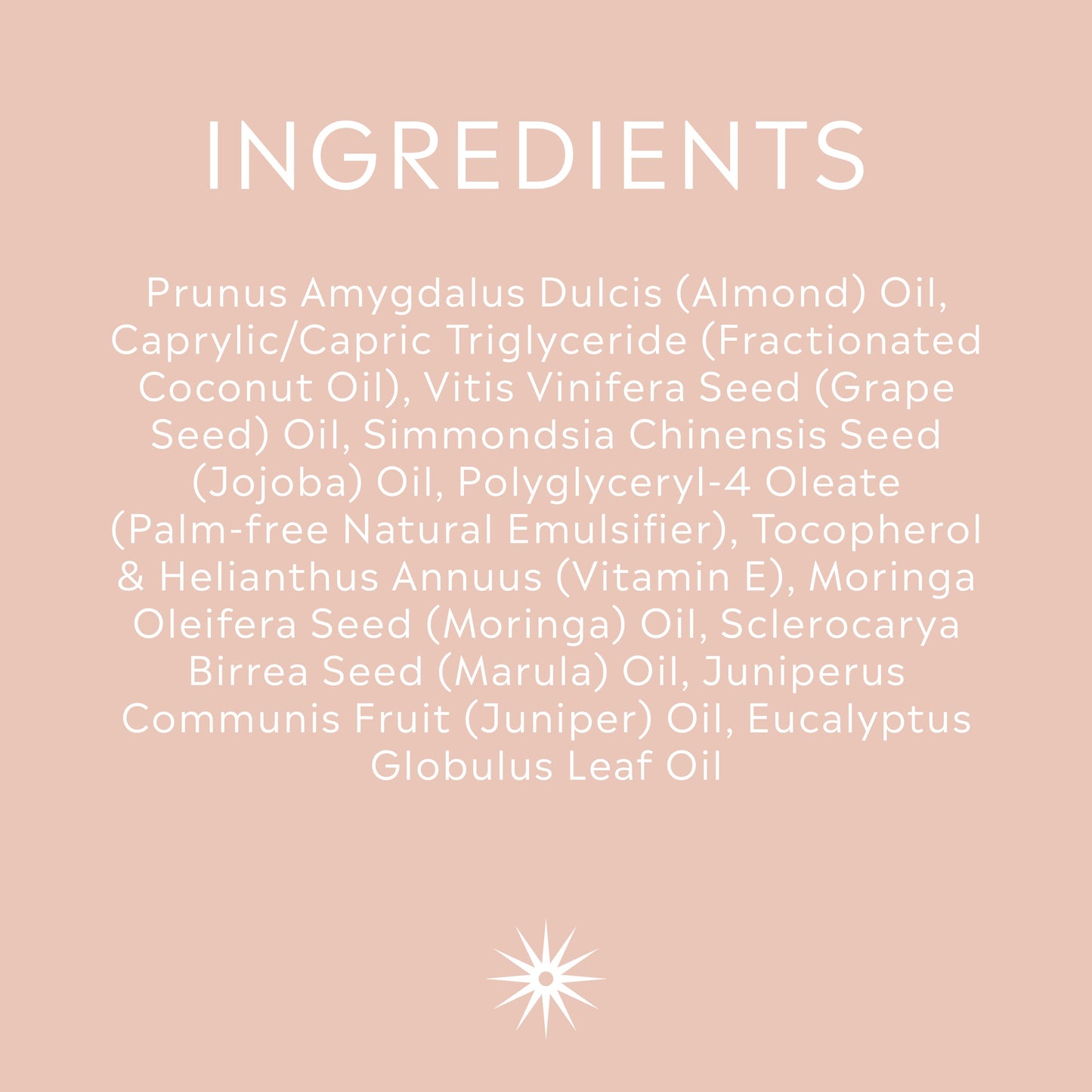Full ingredients list for Salt + Steam Steam Room bath oil