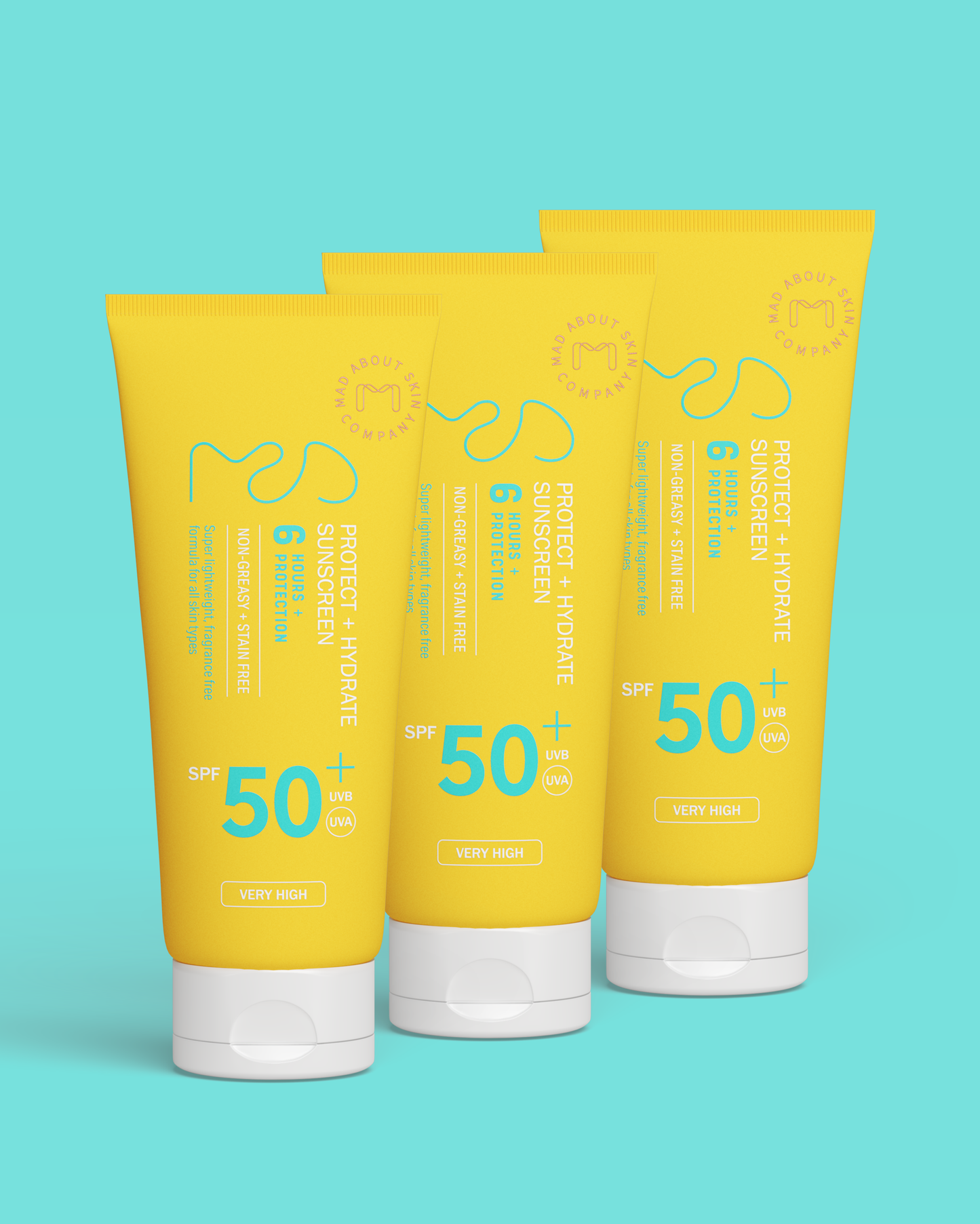 Mad About Skin Protect & Hydrate Sunscreen Trio 3 x 100ml