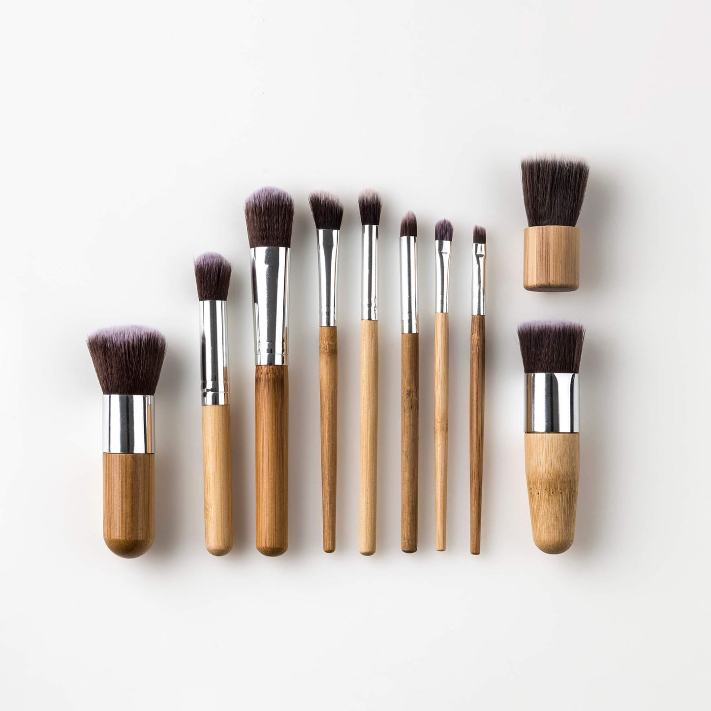 BRISTOLMADE Makeup Brush Set of 10 Bamboo