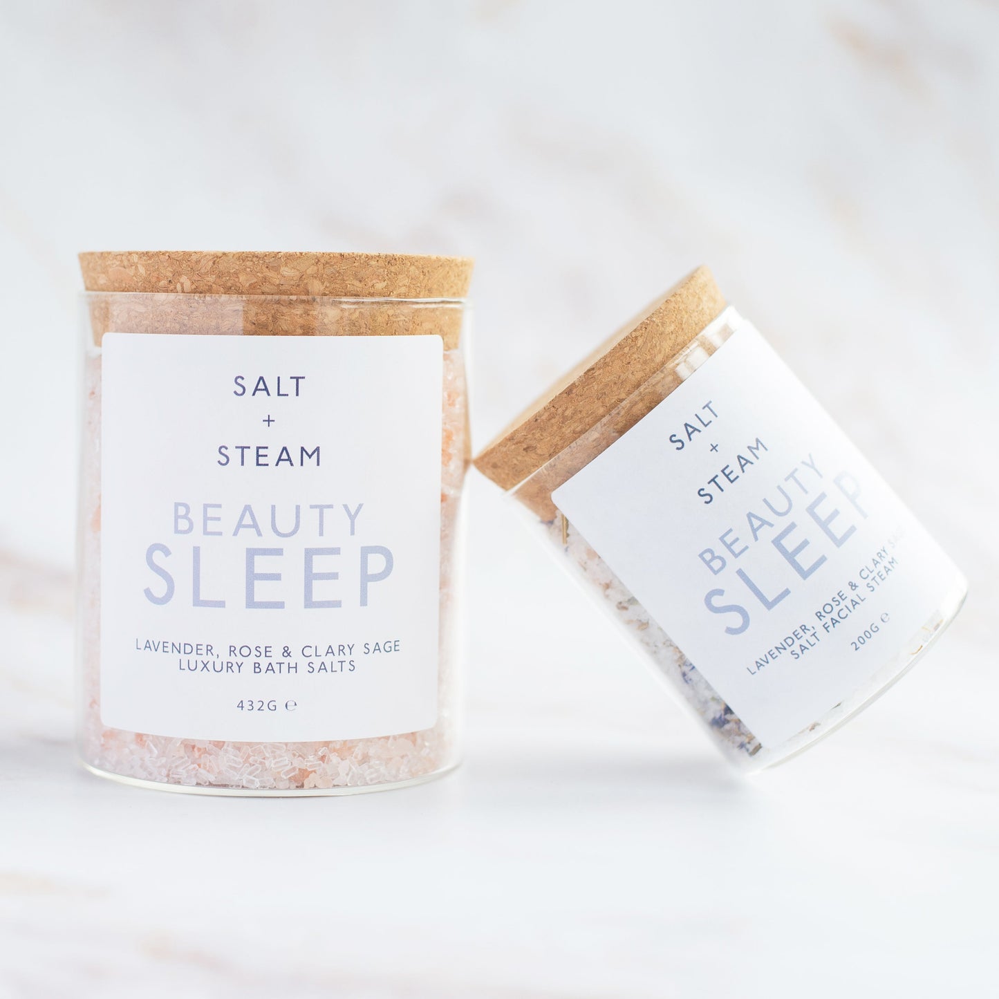Salt + Steam Bathing Beauty gift set contents laid out