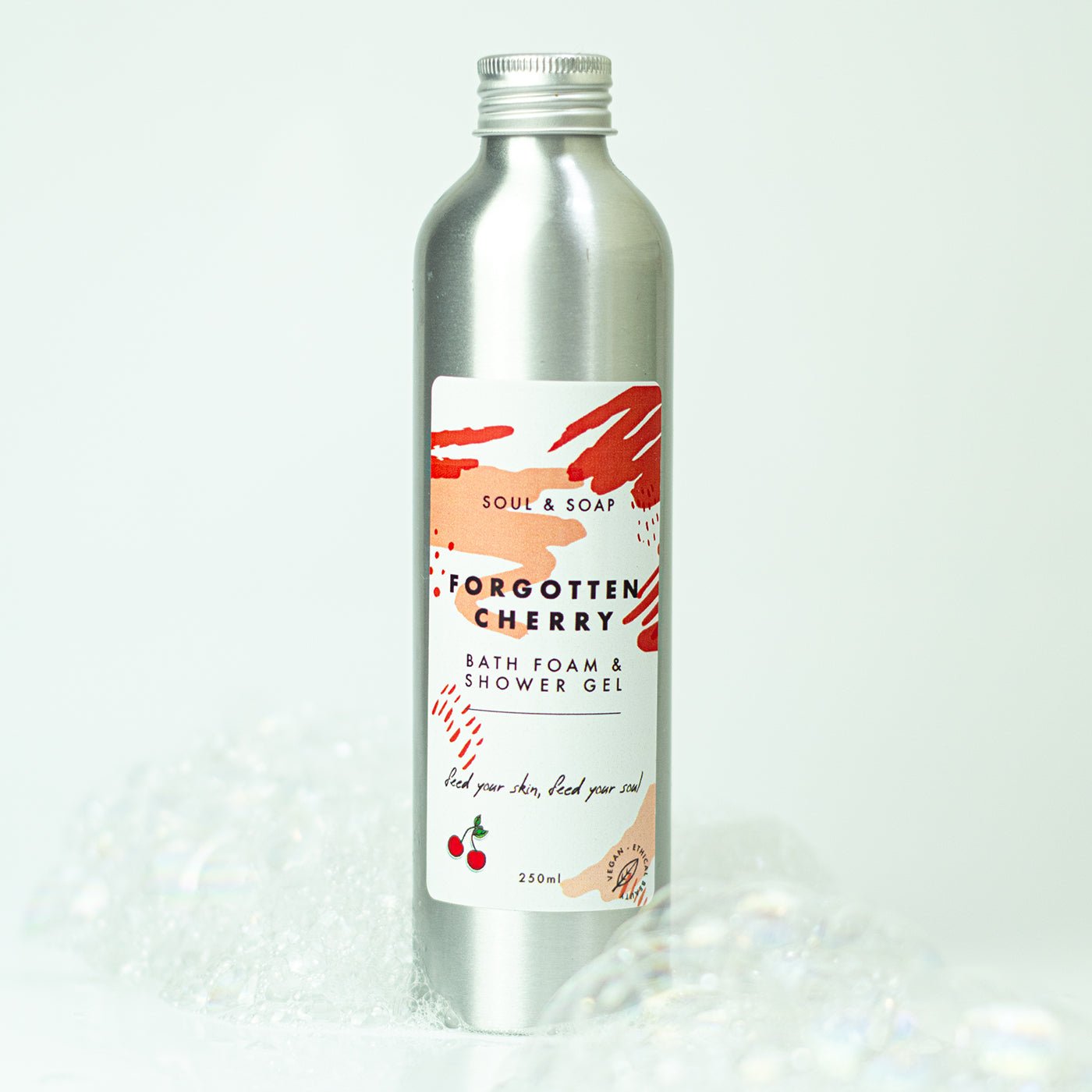 Soul and Soap Forgotten Cherry Bath Foam & Shower Gel 250ml