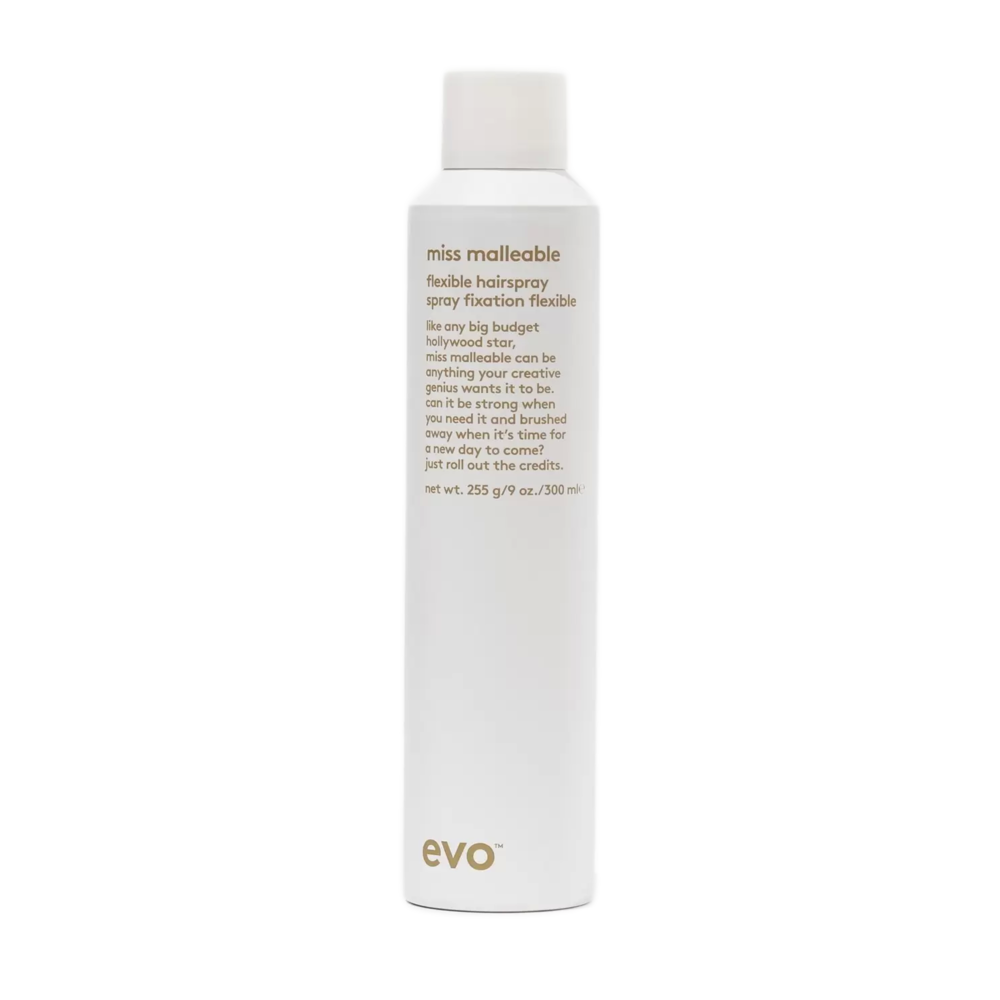 EVO Miss Malleable Flexible Hairspray 300ml - Professional Salon Quality
