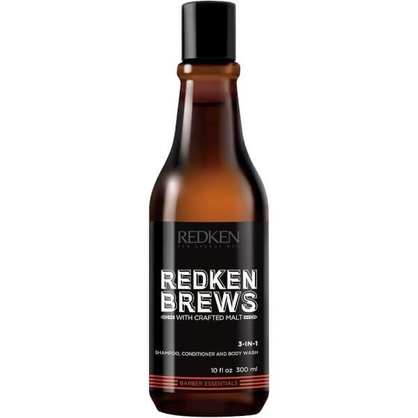 Redken Brews 3-in-1 Shampoo, Conditioner & Bodywash 300ml