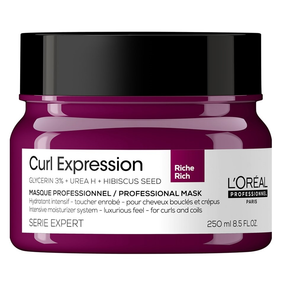 L'Oreal Serie Expert Curl Expression Intensive Rich Moisturizer Mask 250ml - Professional Curly Hair Treatment