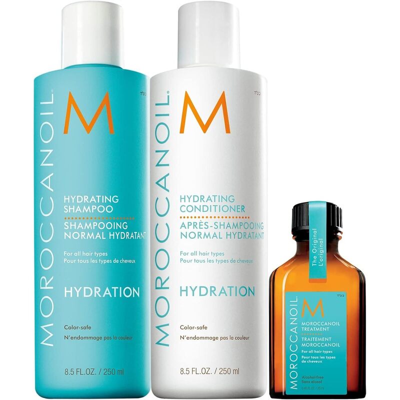Moroccanoil Treatment and Hydrating Shampoo & Conditioner Trio