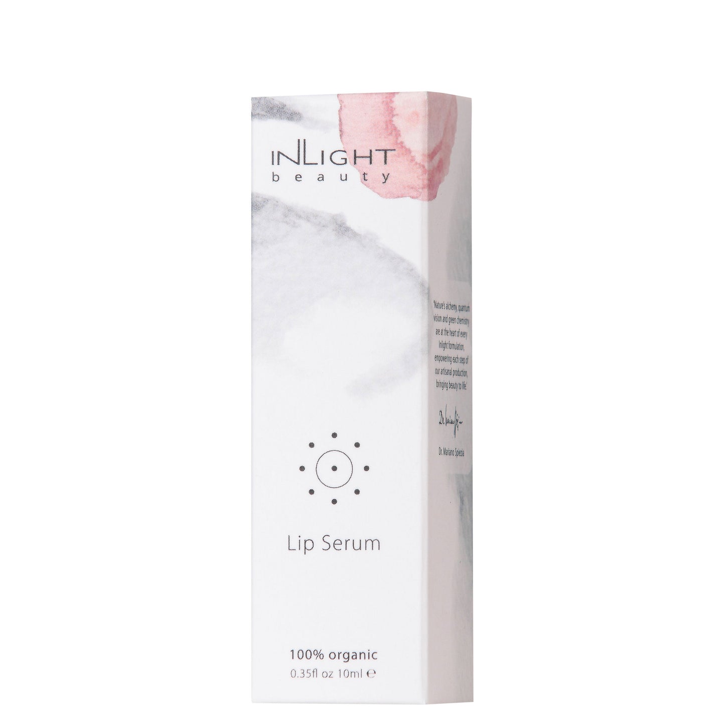 INLIGHT beauty lip serum packaging on a white background