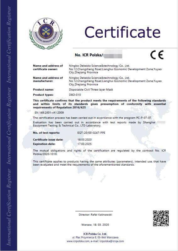 skinChemists Nose And Mouth Protection Face Mask - Pack of 10