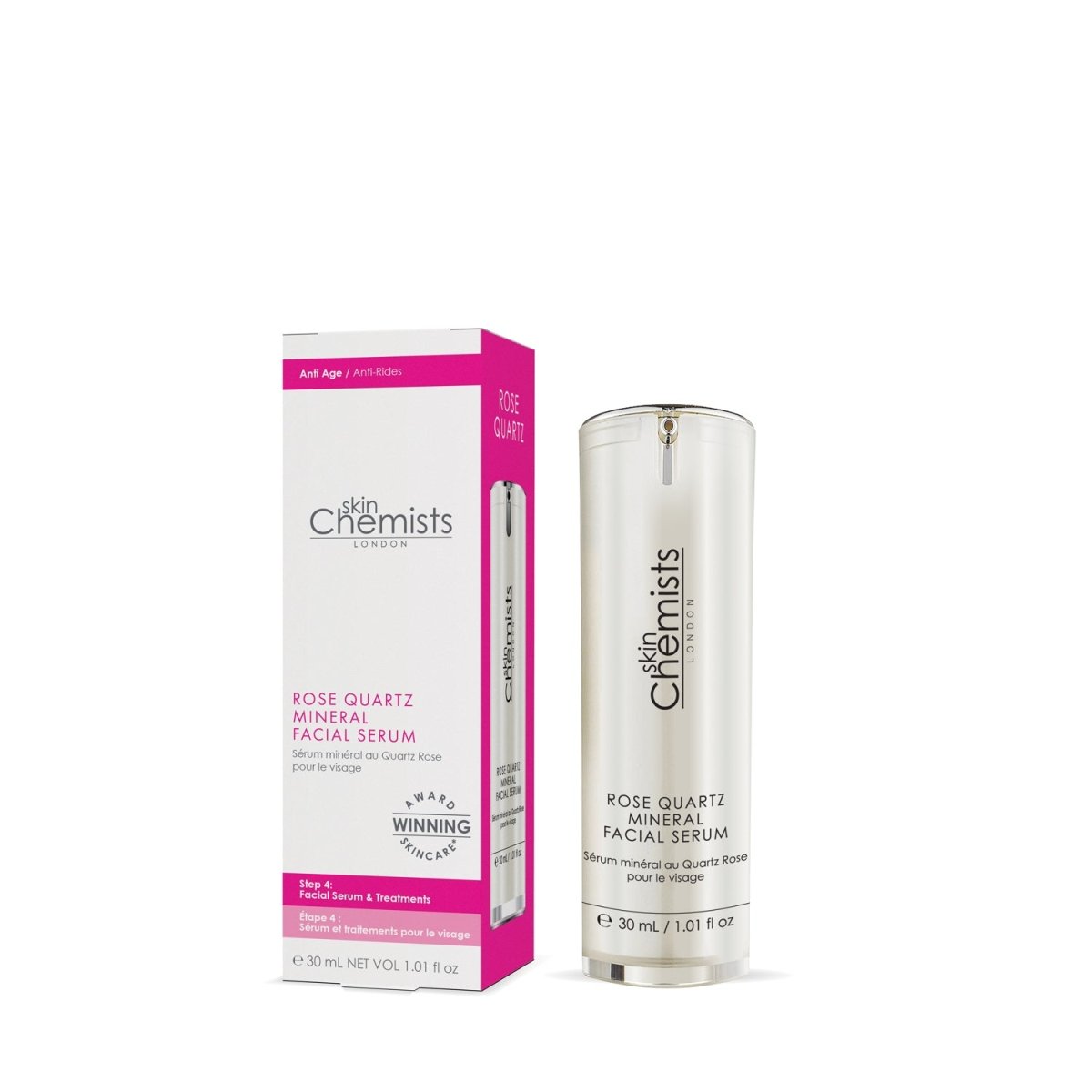 skinChemists Rose Quartz Mineral Facial Serum 30ml