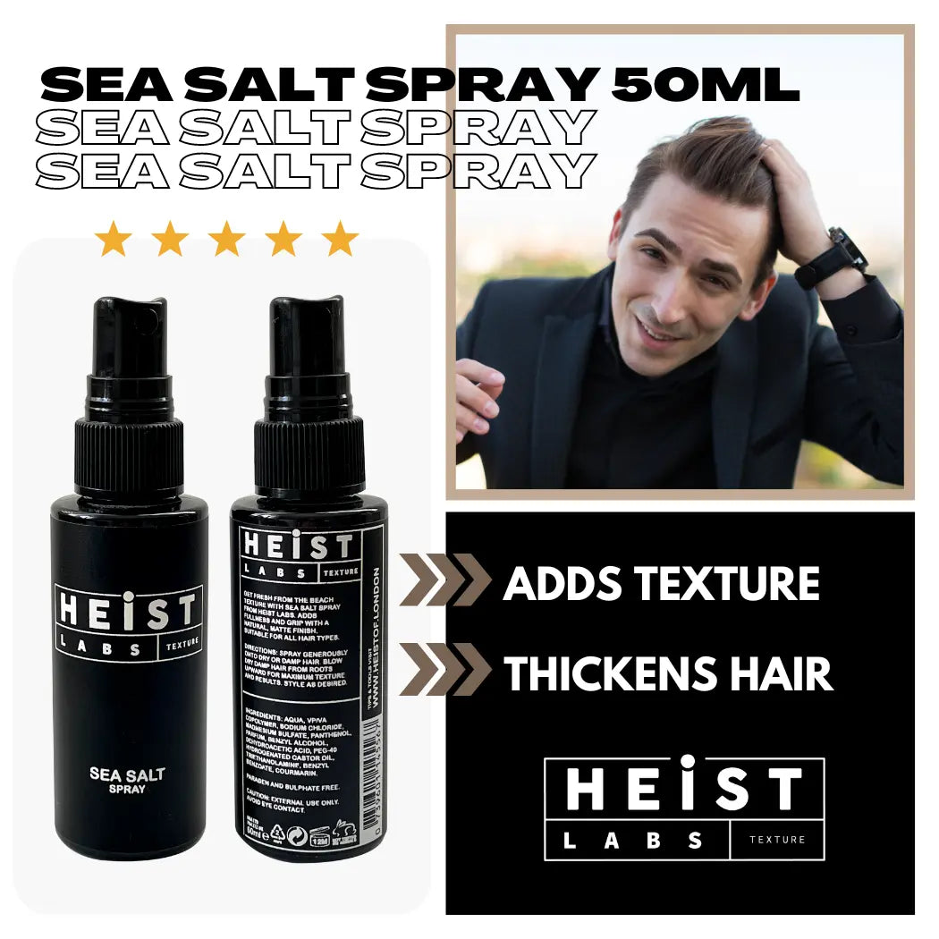 Heist Labs Sea Salt Spray | Texture & Grip Styling Spray 50ml Travel Size