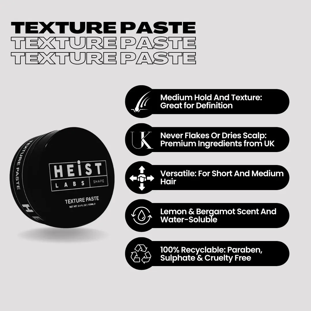 Heist Labs Texture Paste | Medium Hold & Texture 100ml
