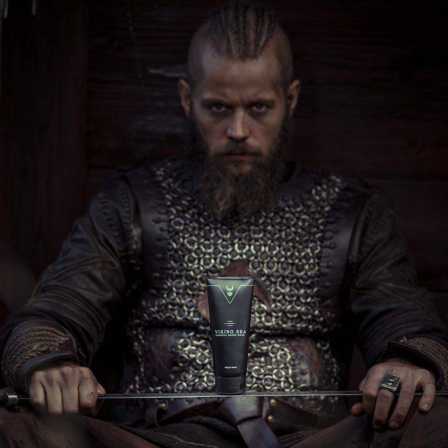 Viking Sea Mineral Beard Mask texture close-up
