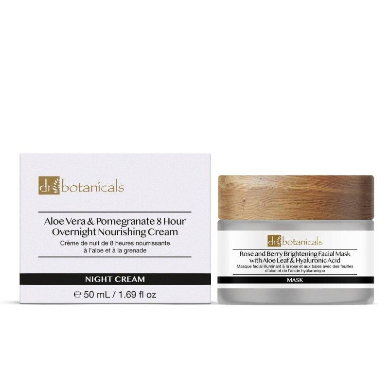Dr. Botanicals skincare product packaging on a white background