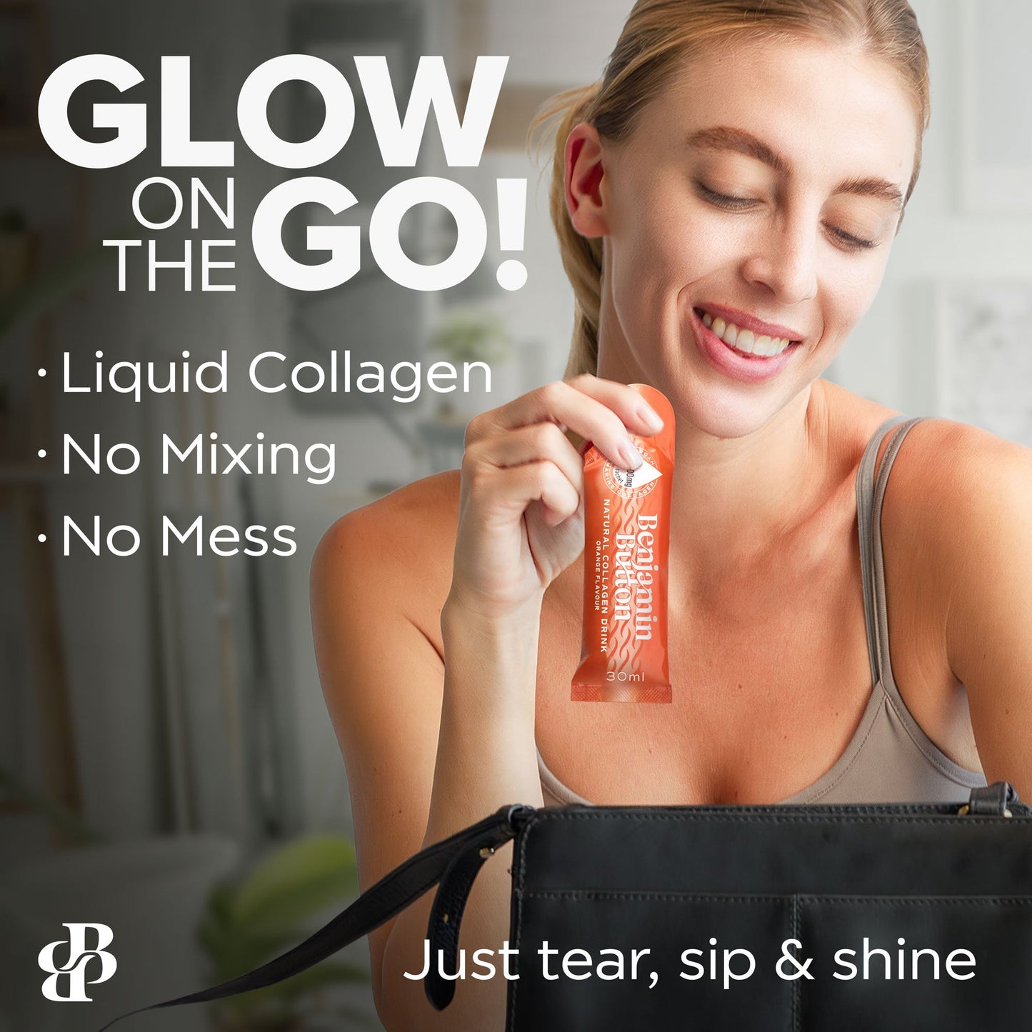 Benjamin Button 12,000mg Marine Collagen Liquid Sachets Orange 30ml x14