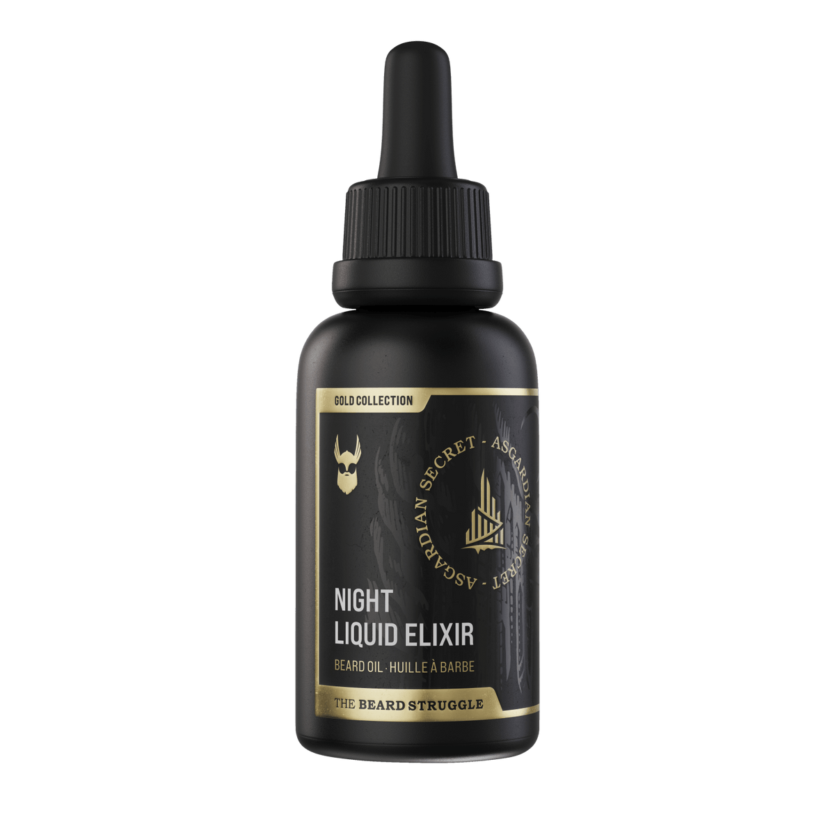 Night beard oil scent variant bottle detail