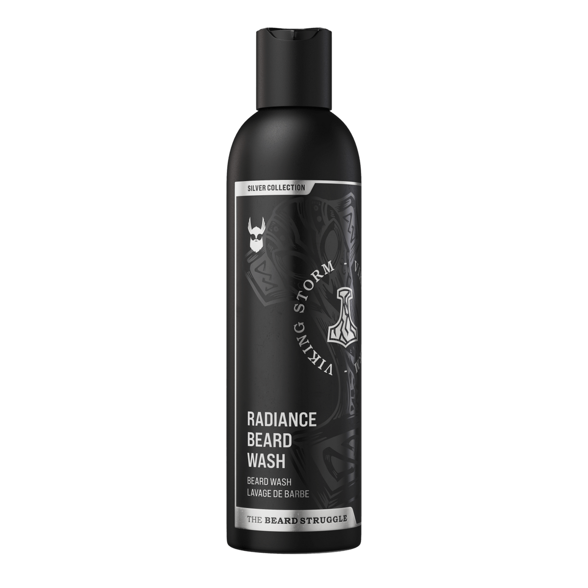 Radiance Beard Wash bottle detail
