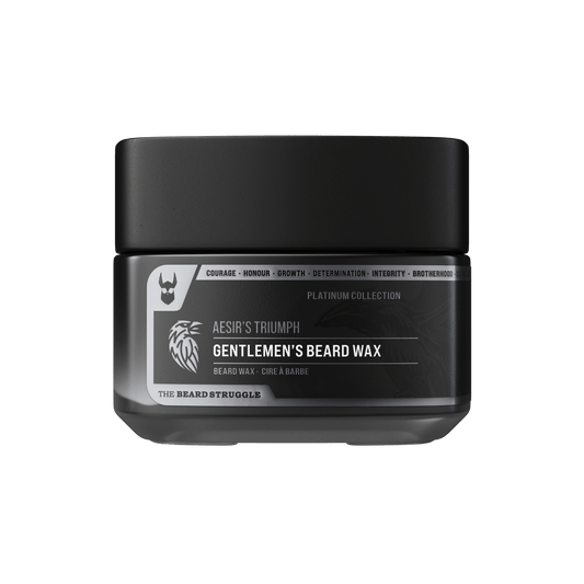 Beard Struggle Clear Mustache Wax jar