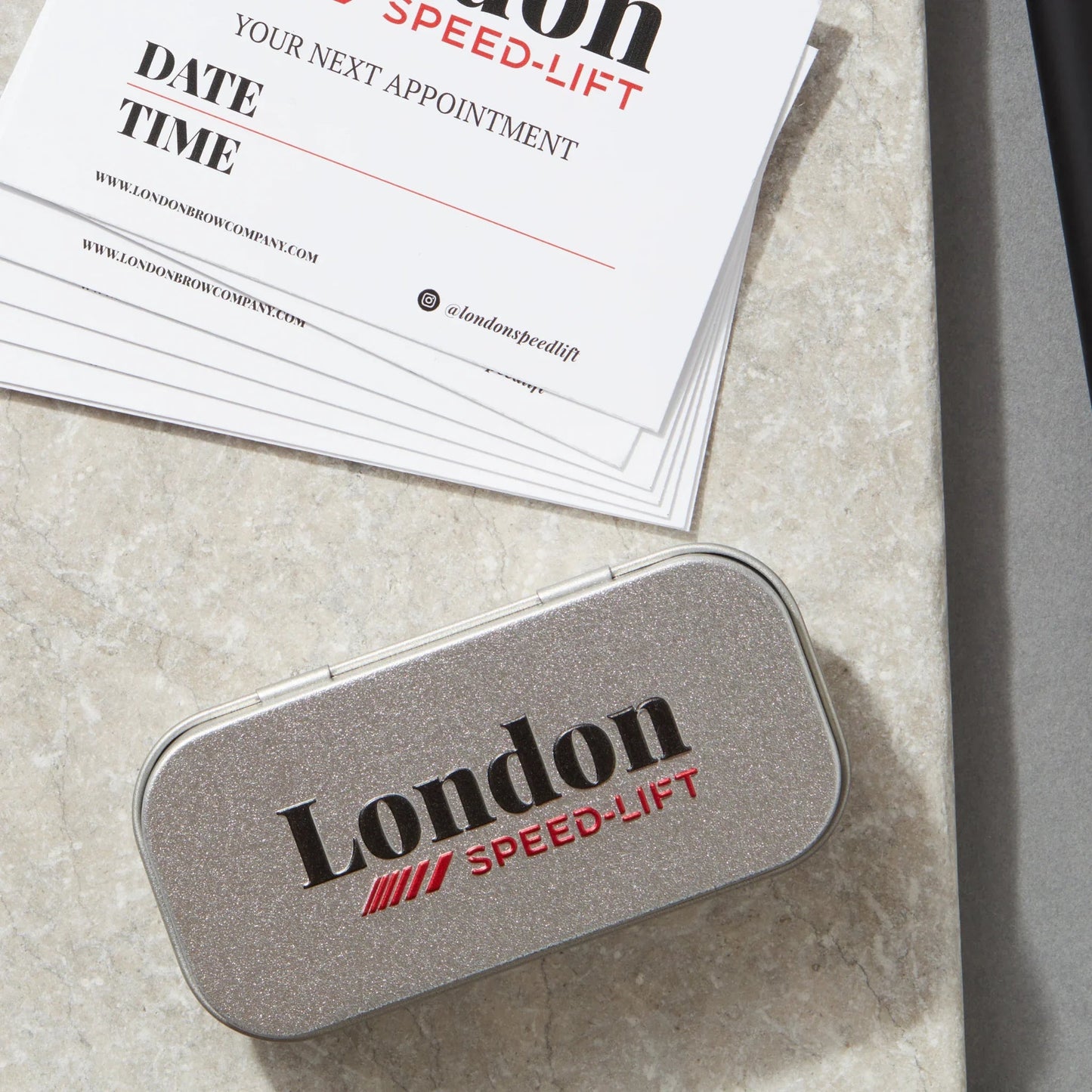 London Brow Lash Shield Storage Tin