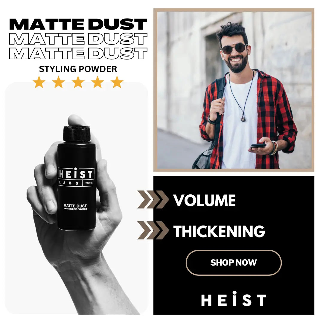 Heist Labs Matte Dust Hair Styling Powder | Volume & Dry Texture 20g