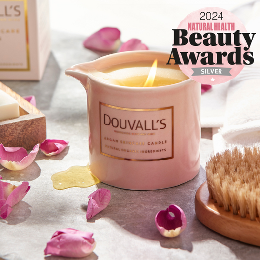 Organic Argan Skincare Candle, Forbidden Spices 180g | Intensely Nourishing And Hydrating Body Treatment