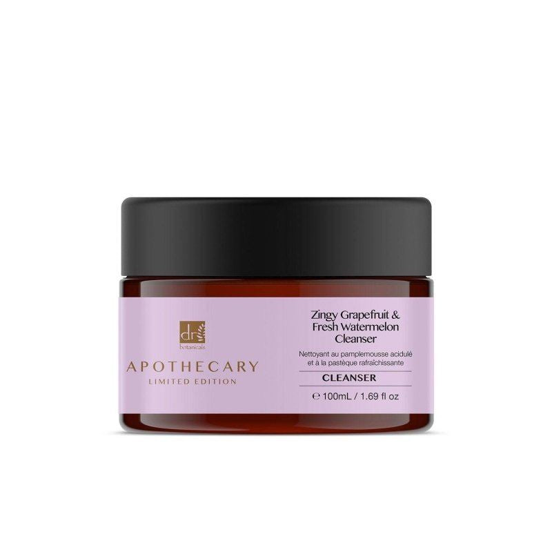 Jar of Apothecary Zingy Grapefruit & Fresh Watermelon Cleanser on a white background