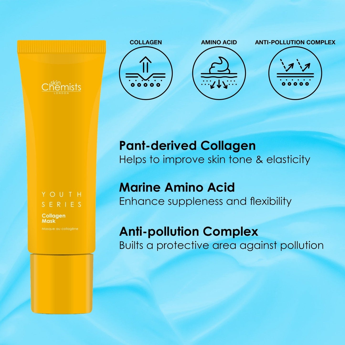 skinChemists 1% Collagen Mask 50ml (Vegan)