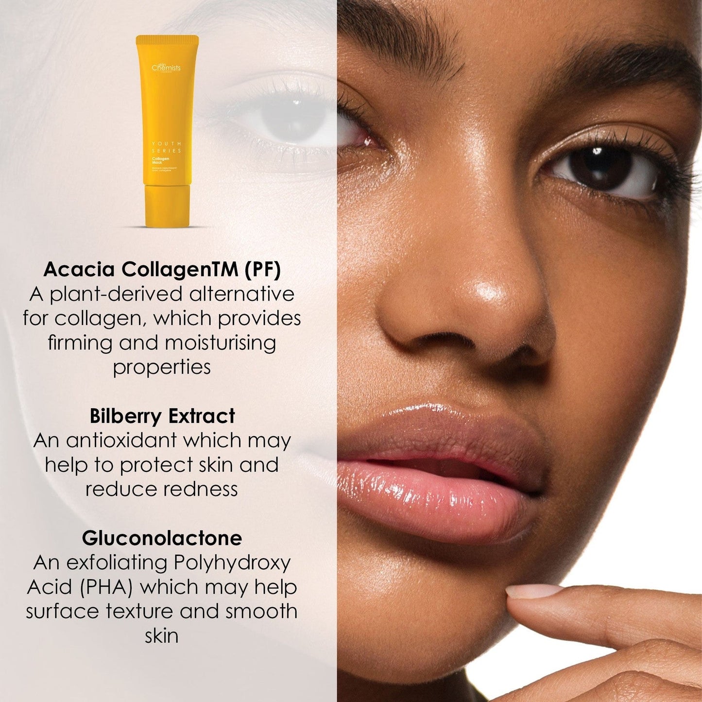 skinChemists 1% Collagen Mask 50ml (Vegan)