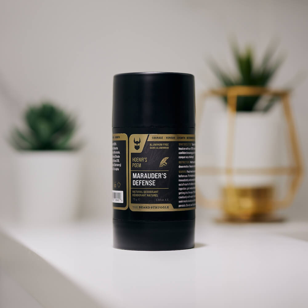 Marauder's Defense deodorant lifestyle shot