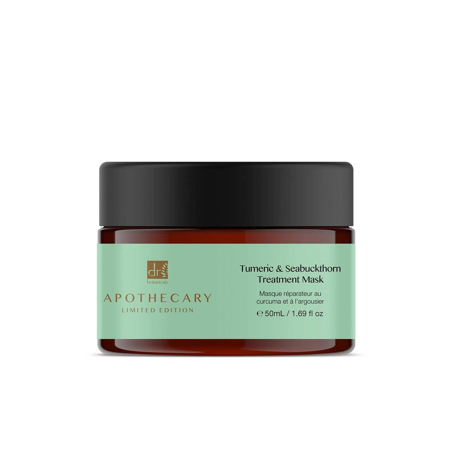 Apothecary Tumeric & Seabuckthorn Treatment Mask jar on a white background