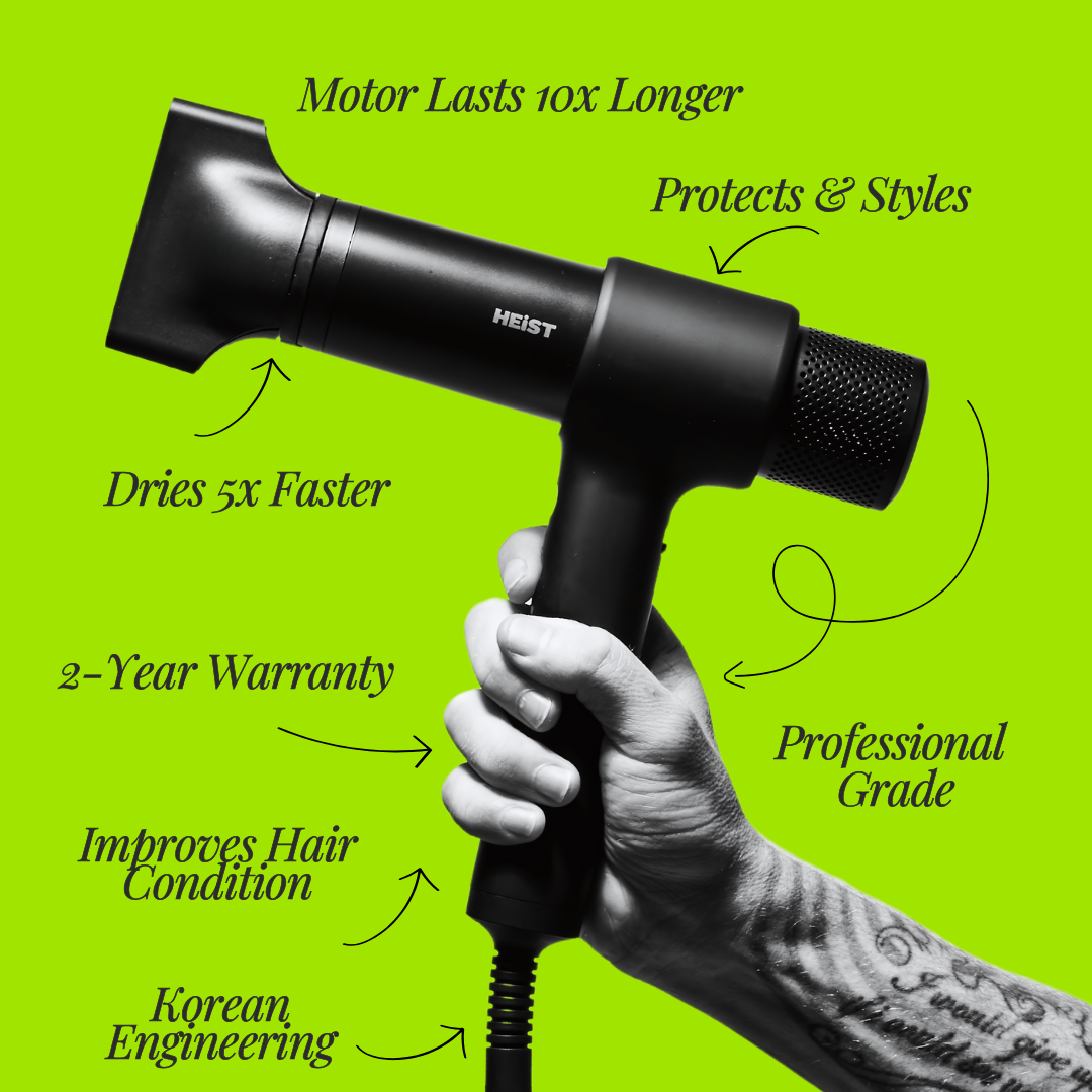 Heist 3.0 Men's Smart Hair Dryer & Styler All-in-One Kit