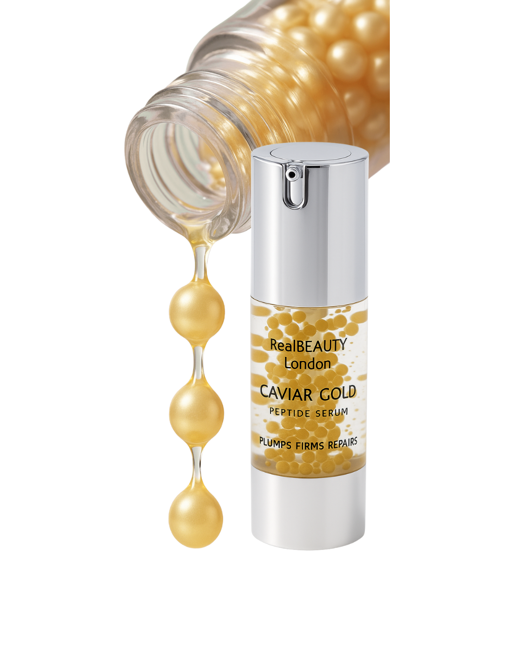 Real Beauty London - Caviar Gold Peptide Face Serum 30ml