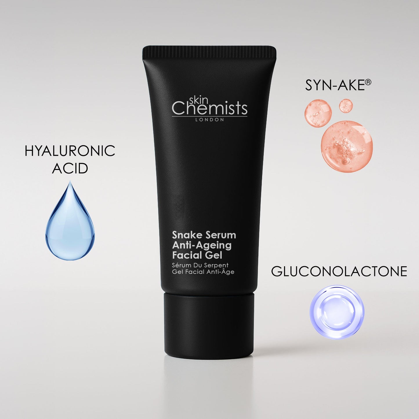 skinChemists Snake Serum Anti-Ageing Facial Gel 30ml