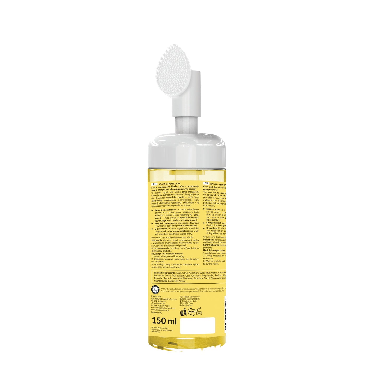 Apis Re-Vit C Brightening Vitamin C Facial Cleansing Foam | 150ml