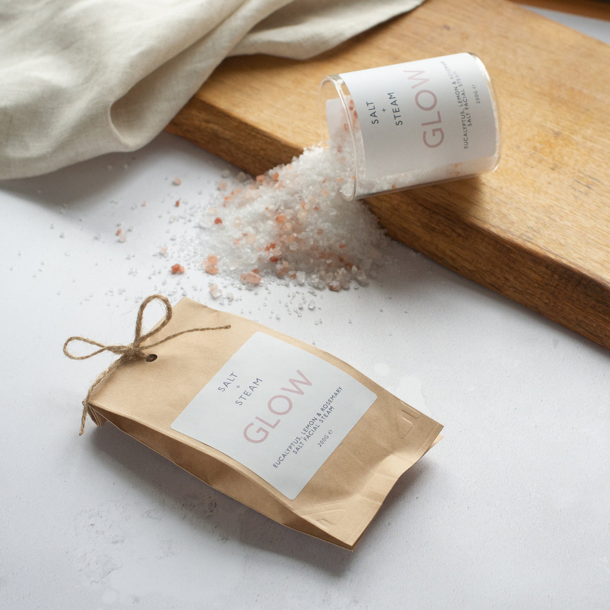 Salt + Steam Facial Steam Jar & Refill Bag build-your-own gift set